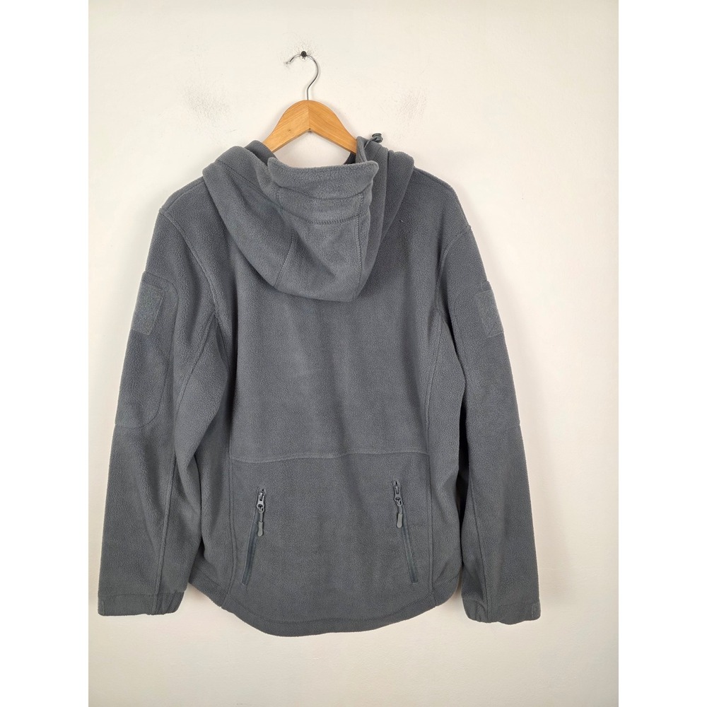 BaerSkin NWT Tactical 4.0 Fleece Hoodie Full Zip‎ Jacket Gray Men's Size Medium - Picture 2 of 9